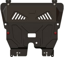 Защита картера и КПП SHERIFF для FIAT 500 2007-2012, 2012-1.4 ,штампованная, сталь 2.0 мм, с крепежом 1520
