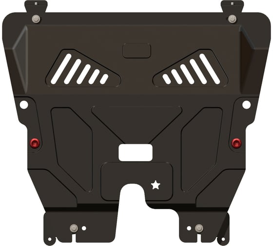 Защита картера и КПП SHERIFF для FIAT 500 2007-2012, 2012-1.4 ,штампованная, сталь 2.0 мм, с крепежом 1520 1