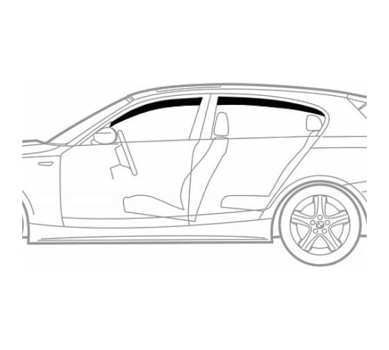 Дефлекторы окон 4 door NISSAN JUKE 2011- Sim NLD.SNIJUK1132