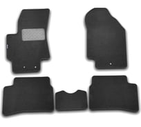 Автомобильные текстильные коврики в салон KIA Rio III 2005-2011, сед., хб., 5 шт., бежевые Klever NLT.25.31.12.112kh