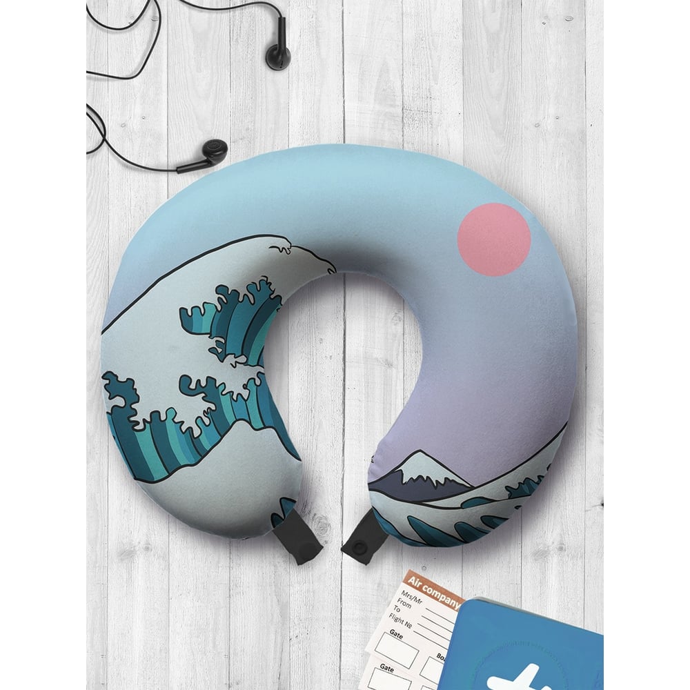 Туристическая дорожная подушка для путешествий в самолете/машине ...