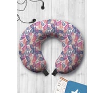 Туристическая дорожная подушка для путешествий в самолете/машине AMBESONNE композиция осенней листвы trp_375926