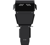 Защита картера и КПП SHERIFF для NISSAN Elgrand 1997-2002 3.3/ NISSAN Pathfinder 1997-2004 3.3, гнутая, сталь 2.0 мм, с крепежом 0214