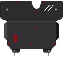 Защита картера и КПП SHERIFF для MITSUBISHI Space Star 1999-2004 1.6, гнутая, сталь 2.0 мм, с крепежом 0216