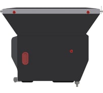 Защита картера и КПП SHERIFF для KIA Rio 2000-2005 1.3/ 1.5, гнутая, сталь 2.0 мм, с крепежом 0289