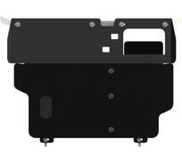 Защита картера и КПП SHERIFF для MITSUBISHI Carisma 1995-2003 1.6/ 1.9D/ 1.8GDI AT/ MITSUBISHI Space Star 1998-2004 1.8GDI, гнутая, сталь 2.0 мм, с крепежом 0487