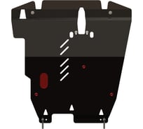 Защита картера и КПП SHERIFF для MITSUBISHI Outlander 2003-2006 все / a/, гнутая, сталь 3 мм, с крепежом 0735