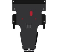 Защита картера и КПП SHERIFF для Mercedes-Benz Viano 2003-2007 3.0/ 3.5/ 3.2D, гнутая, сталь 2.0 мм, с крепежом 0634