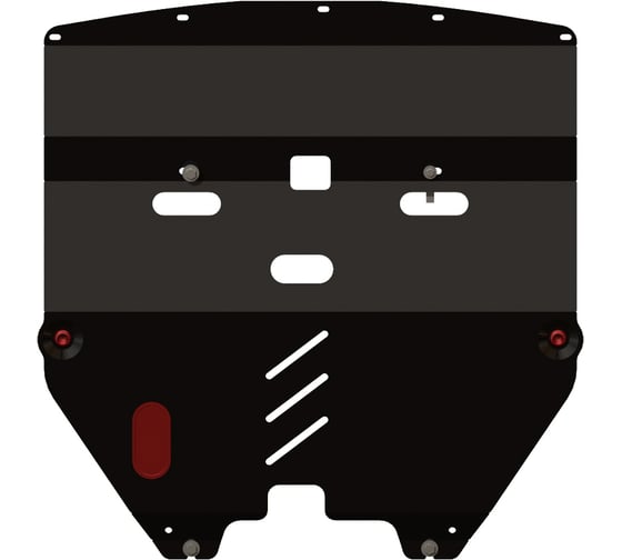 Защита картера и КПП SHERIFF для NISSAN Teana 2003-2008 2.0/ 3.5, гнутая, сталь 2.0 мм, с крепежом 0976 1