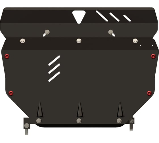 Защита картера и КПП SHERIFF для KIA Cerato (Forte) 2004-2009 все, гнутая, сталь 2.0 мм, с крепежом 1171 1