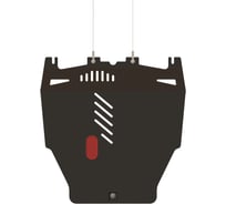 Защита картера и КПП SHERIFF для HONDA Civic Type R 2006-2012 2/ HONDA Civic /hatchback 2006-2012 1.8, гнутая, сталь 2.0 мм, с крепежом 0970