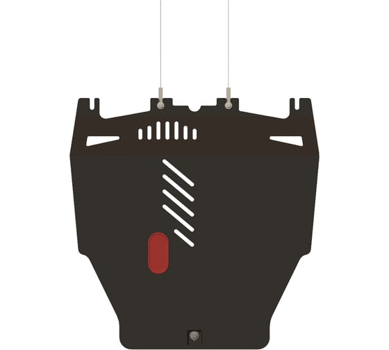 Защита картера и КПП SHERIFF для HONDA Civic Type R 2006-2012 2/ HONDA Civic /hatchback 2006-2012 1.8, гнутая, сталь 2.0 мм, с крепежом 0970 1