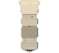 Защита картера и КПП SHERIFF для NISSAN Datsun 1997-2002 2.5 TD/ NISSAN NP 300 Pick Up 2008-2015 2.5 TD, гнутая, AL 5 мм, с крепежом 1532