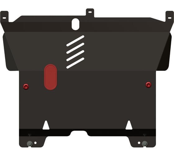 Защита картера и КПП SHERIFF для CITROEN C1 2005-2014 1.0 / 1.4HDi/ PEUGEOT 107 2005-2014 1.0/ 1.4D, гнутая, сталь 2.0 мм, с крепежом 1231 1