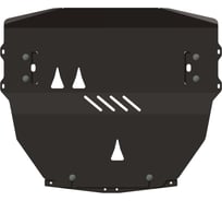 Защита картера и КПП SHERIFF для AUDI TT 2006-2014 1.8, 2.0, 3.2, гнутая, сталь 2.0 мм, с крепежом 1797