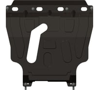 Защита картера и КПП SHERIFF для CHEVROLET Lanos с пламягасителем 2007-2009 1.5/ ZAZ Chance 2009-2014 1.5 ,штампованная, сталь 2.0 мм, с крепежом 1237