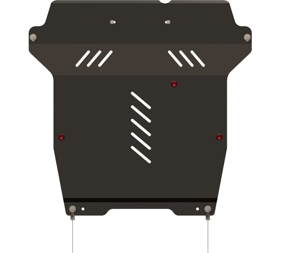 Защита картера и КПП SHERIFF для FIAT Sedici 2005-2014 1.9D/ SUZUKI SX 4 2006-2013 1.9D, гнутая, сталь 2.0 мм, с крепежом 1263 1