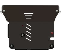 Защита картера и КПП SHERIFF для LIFAN Smily 2011-2014 1.3 MT, гнутая, сталь 2.0 мм, с крепежом 2028