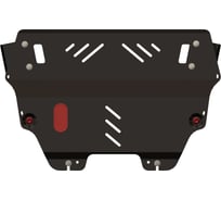 Защита картера и КПП SHERIFF для CITROEN C4 2007-2012 1.6/ PEUGEOT 308 2008-2015 1.4/ 1.6/ 2.0/ PEUGEOT 5008 2009-2016 1.6 МТ, гнутая, сталь 2.0 мм, с крепежом 1419