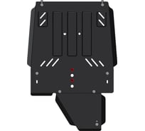 Защита КПП SHERIFF и РК для MITSUBISHI Pajero III 2000-2006 3.5 GDI, 2.5 TDI, 3.2 DI-D/ MITSUBISHI Pajero IV 2006-3.2 DI-D / 3.8 / 3.0, гнутая, сталь 2.5 мм креп 2236