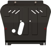 Защита картера и КПП SHERIFF для CHEVROLET Aveo 2008-2011 1.2/ 1.4/ 1.5, универсальнай штамповка, сталь 2.0 мм, с крепежом 1793