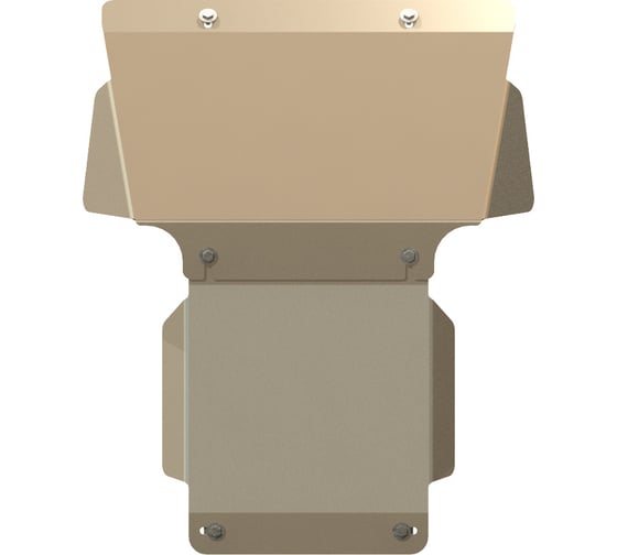 Защита картера SHERIFF для GM GMC Sierra 1500 2010-2014 5,3 АТ, гнутая, AL 5 мм, с крепежом 2364 1