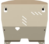 Защита картера и КПП SHERIFF для INFINITI QX 60 (JX 35) 2013-2017 3.5 АТ 4wd/ INFINITI QX 60 Hybrid 2013-2020 3.5 АТ 4wd, гнутая, AL 5 мм, с крепежом 2378