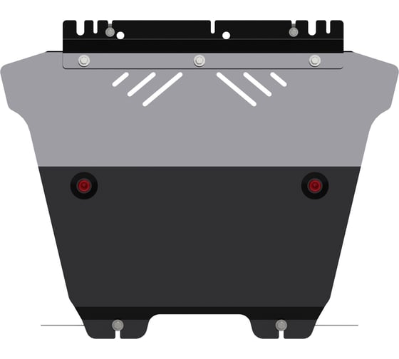 Защита картера и КПП SHERIFF для RENAULT Megane 2008-2016 1.6 MT/ RENAULT Scenic 2009-2016 1.6, гнутая, сталь 2.0 мм, с крепежом 2520