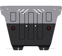 Защита картера и КПП SHERIFF для RENAULT Grand Scenic 2009-2016 1.5D / RENAULT Megane Coupe 2013-2016 1.6 MT, универсальнай штамповка, сталь 2.0 мм, с крепежом 2417
