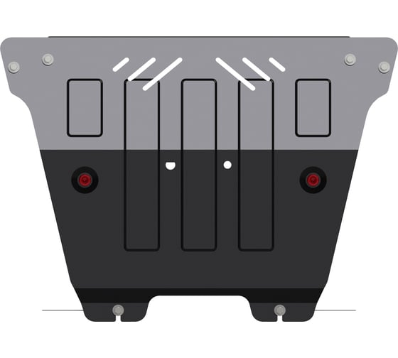 Защита картера и КПП SHERIFF для RENAULT Grand Scenic 2009-2016 1.5D / RENAULT Megane Coupe 2013-2016 1.6 MT, универсальнай штамповка, сталь 2.0 мм, с крепежом 2417 1