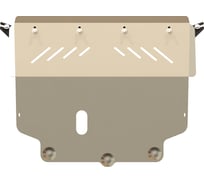 Защита картера и КПП SHERIFF для SEAT Alhambra 2013-2020 2.0 АТ, гнутая, AL 5 мм, с крепежом 2422