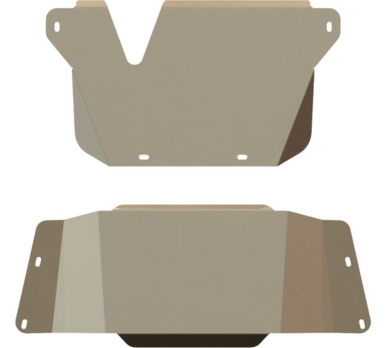 Защита КПП SHERIFF и РК для TOYOTA Land Cruiser 105 2002-2007 4.2D/ 4.5/ 4,7, гнутая, AL 5 мм, с крепежом 1740 1