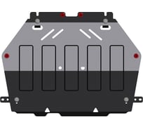 Защита картера двигателя и КПП SHERIFF сталь 2 мм для MITSUBISHI Outlander 2.0, 2.4 CVT 2013 / 2014 / 2015 / 2016 / 2017 / 2018 / 2019 / 2020 / 2021 / 2022-2580