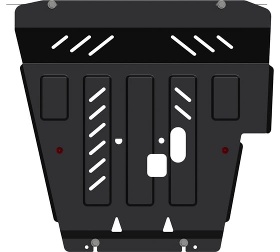 Защита картера и КПП SHERIFF для NISSAN Sentra 2014-1.6 MT/ NISSAN Tiida 2015-2018 1.6 АТ, универсальнай штамповка, сталь 2.0 мм, с крепежом 28 2802 1