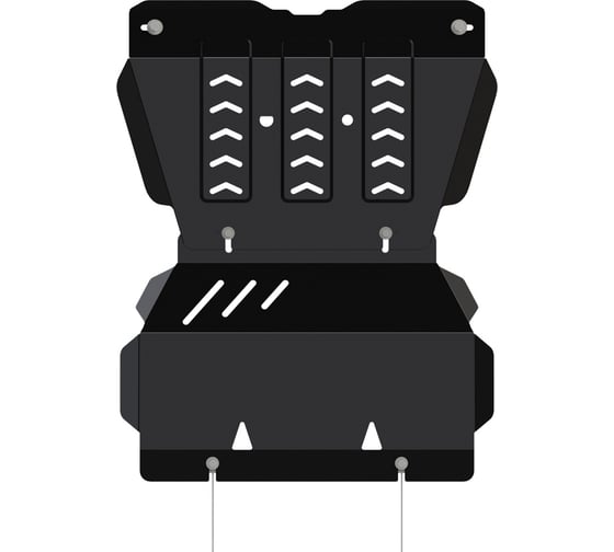 Защита картера SHERIFF двигателя сталь 2.5 мм для GREAT WALL DW Hover H3-2017 / 2018 / 2019 / 2020 3445
