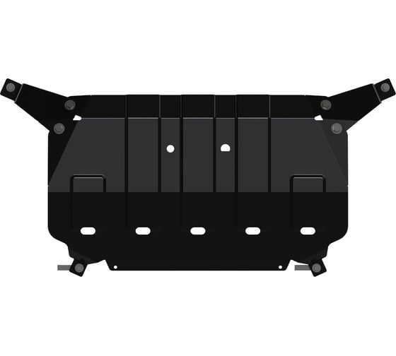 Защита картера и КПП SHERIFF для RENAULT Trafic 2006-2014 2.0D MT/ RENAULT Trafic 2014-1.6D MT FWD, универсальнай штамповка, сталь 2.5 мм, с крепежом 3196 1