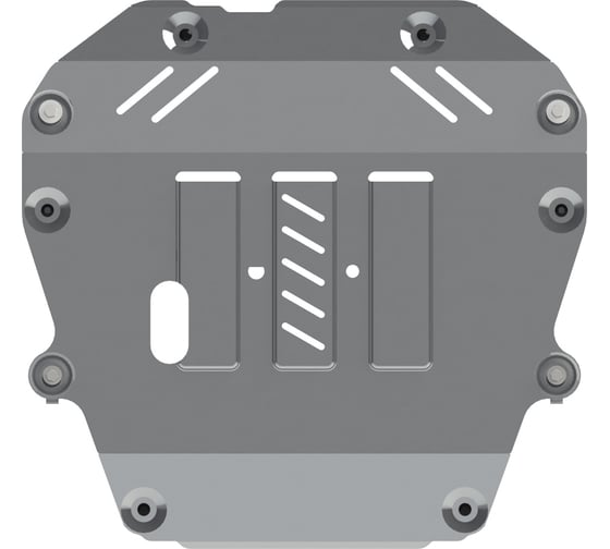 Защита картера и КПП SHERIFF для CHEVROLET Captiva 2014-2016 2.2TD AТ4wd/ / OPEL Antara 2014-2017 2.4 АТ 4wd, универсальнай штамповка, AL 4 мм, с крепежом Sh 3028 1