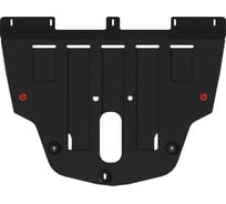 Защита картера и КПП SHERIFF для JEEP Renegade 2014-1.4 АТ FWD, универсальная штамповка, сталь 2.0 мм, с крепежом 3948