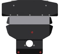 Защита картера SHERIFF для BMW 5 Series 1996-2003 3.5/ 4.0/ M5, гнутая, сталь 2.0 мм, с крепежом 0285