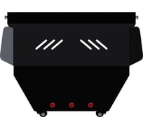 Защита картера SHERIFF для AUDI 100 СС 1982-1990 1.8/ 1.9/ 2.0, гнутая, сталь 2.0 мм, с крепежом 0379