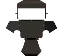 Защита картера SHERIFF для AUDI A 8 1997-2002 2.5d/ 3.3d, гнутая, сталь 2.0 мм, с крепежом 0483