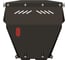Защита картера и КПП SHERIFF для CHEVROLET Sens 2003-2009 1.3/ DAEWOO Sens 2003-2009 1.3/ ZAZ Sens 2007-2017 1.3, гнутая, сталь 2.0 мм, с крепежом Sheri 0579 1
