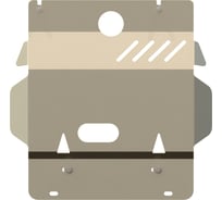 Защита картера SHERIFF для TOYOTA FJ Cruiser-для 0860, 2007-2018 4/ TOYOTA Land Cruiser 120 (Prado) 2002-2009 3.0 TD, гнутая, AL 5 мм, с крепежом Sher 0861