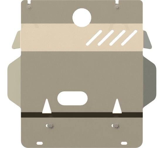 Защита картера SHERIFF для TOYOTA FJ Cruiser-для 0860, 2007-2018 4/ TOYOTA Land Cruiser 120 (Prado) 2002-2009 3.0 TD, гнутая, AL 5 мм, с крепежом Sher 0861 1