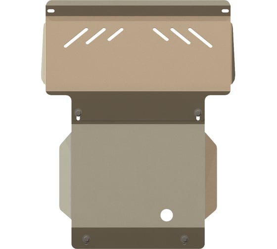 Защита картера SHERIFF для ISUZU D-MAX (Rodeo) 2007-2012 2.5 TD/ 3.0 TD, гнутая, AL 5 мм, с крепежом 1151 1