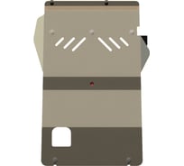 Защита картера SHERIFF для FORD Ranger 2007-2011 2.5TD/ MAZDA Pickup BT-50 2006-2011 2.5 TD, гнутая, AL 5 мм, с крепежом 1166