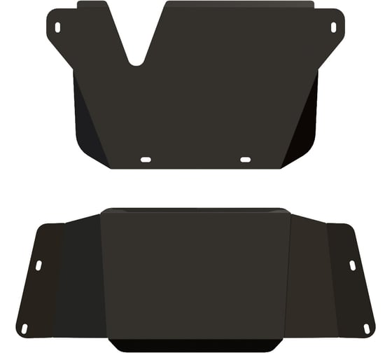 Защита КПП и РК SHERIFF для TOYOTA Land Cruiser 105 2002-2007 4.2D/ 4.5/ 4,7, гнутая, сталь 2.5 мм, с крепежом 0575 1