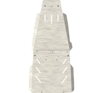 Защита КПП SHERIFF для MITSUBISHI Cha/enger 1996-2008 3.0/ 2.5 TD/ MITSUBISHI Pajero Sport I (Montero Sport) 1998-2008 2.5TD/ 3.0, гнутая, алюминий 5 мм, с крепежом 0722