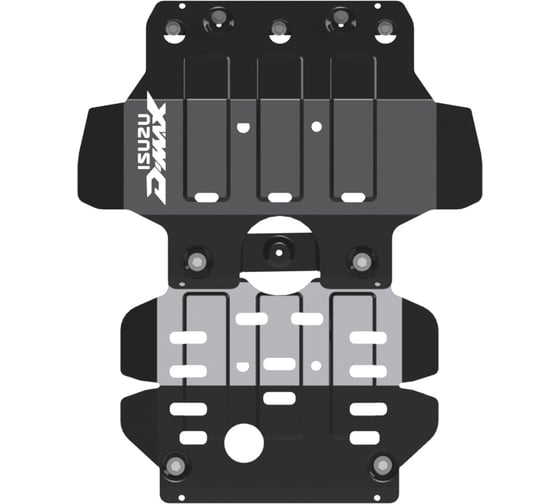 Защита картера SHERIFF для ISUZU D-MAX С вырезом D-Max 2012-2019 2.5 TD MT/ ISUZU D-MAX с вырезом D-MAX 2017-2020 1.9TD/ 3.0TD, универсальнай штамповка, сталь 2.5 мм, , 3152 1
