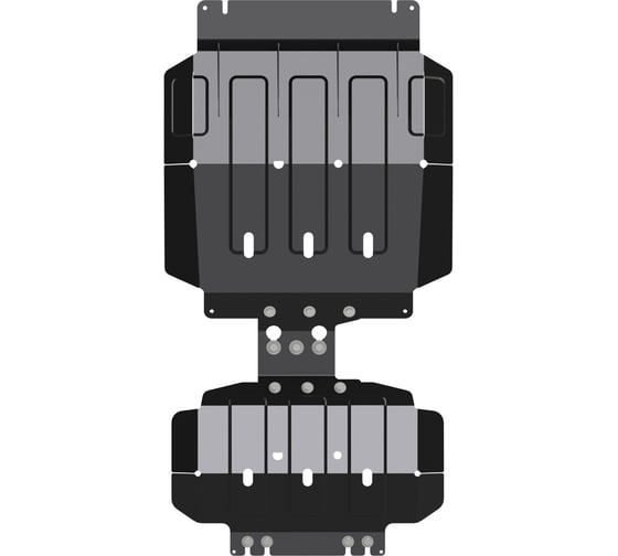 Защита КПП SHERIFF для CHEVROLET Silverado 2019-6,6 V8 DURAMAX AT6 TD, универсальная штамповка, сталь 2.5 мм, с крепежом 4368 1